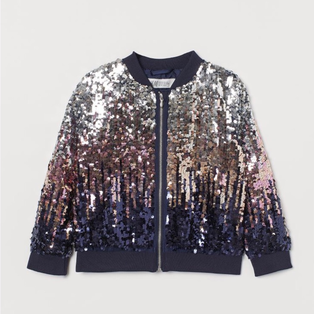 H&M Girls Size small Sequin Jacket